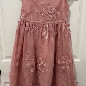 SHAN Rose Embroidered Kids Dress